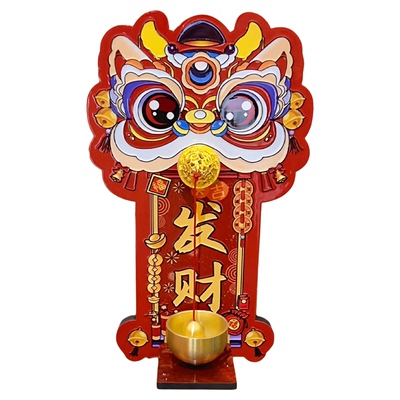 多巴胺醒狮磁吸门铃风铃入户门