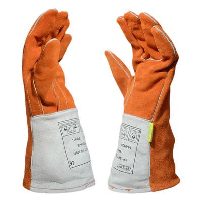 柔软加厚电焊手套威特仕牛皮防烫