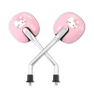 可爱KT电动车高清高颜值后视镜电动车雅迪台铃通用反光镜倒车镜子