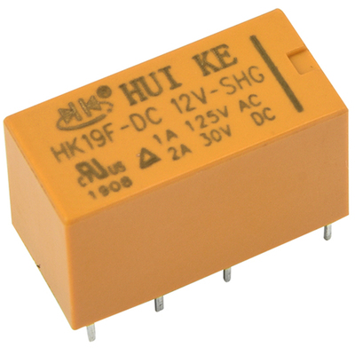 信号继电器 HK19F-DC 3 5 9 12 24 V-SHG 8脚 2A 2开2闭 汇科4078