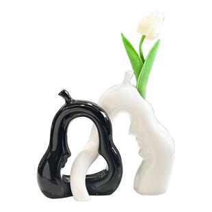 创意永不分梨子摆件玄关酒柜客厅电视柜书架装饰品高级感小众轻奢