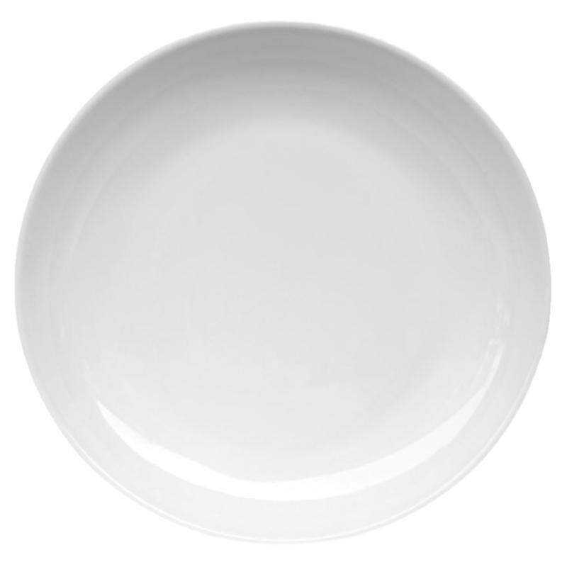日式白色陶瓷简约饭盘圆盘深盘