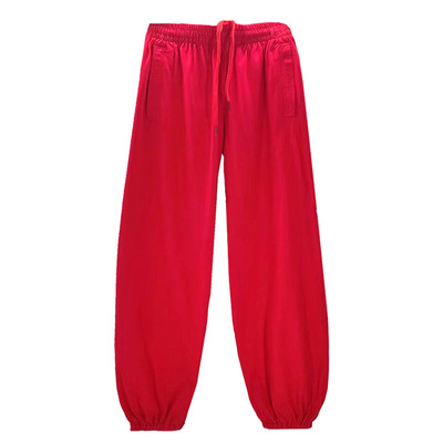 纯棉宽松武术太极裤专业定制