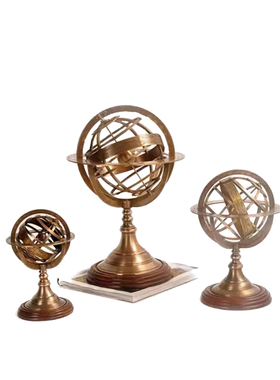 摆件法式新古典风工艺品地球仪
