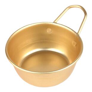 韩国EXPO金色黄铝盆商用料理碗新品韩剧加厚马格里韩式凉热米酒碗