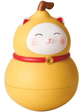 招财猫不倒翁葫芦摆件工位情绪稳定神器办公桌面玄学解压治愈礼物