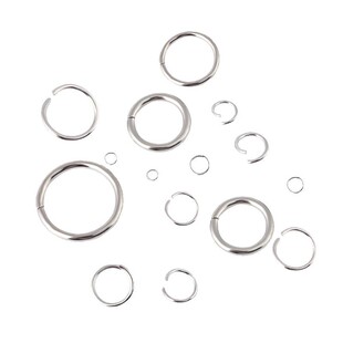 钛钢不锈钢开口圈环扣圈diy手链项链材料金银小圆环扣配件不掉色