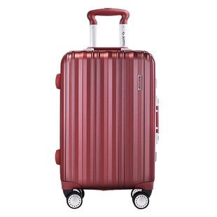 20寸行李箱女高级小型轻便拉杆箱铝框箱手提箱静音万向轮子密码箱