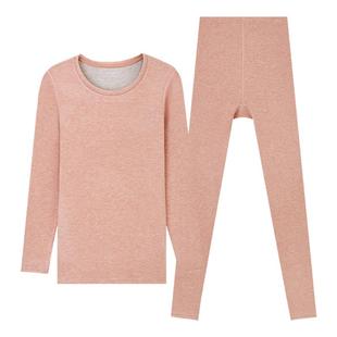 三枪热力弹保暖内衣双面绒圆领保暖套蓄热抗菌秋衣秋裤23854