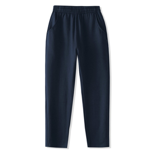 小学生校服裤藏青色春秋薄款夏款男童运动裤女童长裤儿童直筒裤子