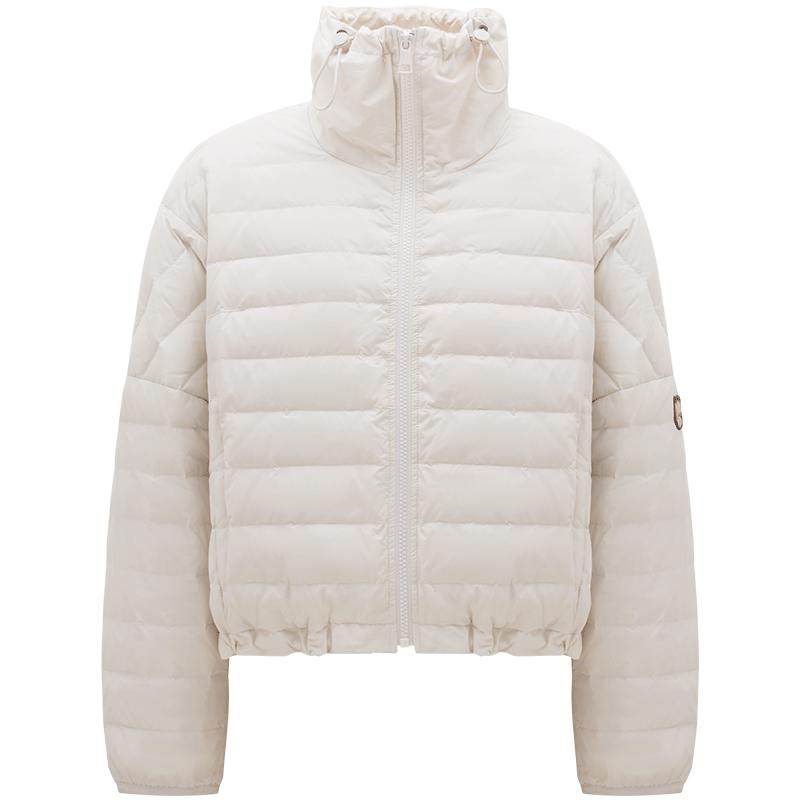 LINC金羽杰短款轻薄羽绒服女春新款花苞感超轻羽绒外套Y23301016