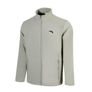 安踏外套男款2026新款春季立领防风加绒加厚夹克防泼水跑步运动服