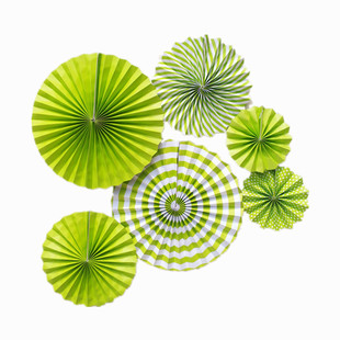 商场店铺美陈创意空中吊饰挂饰幼儿园环创布置纸扇花装饰橱窗挂件