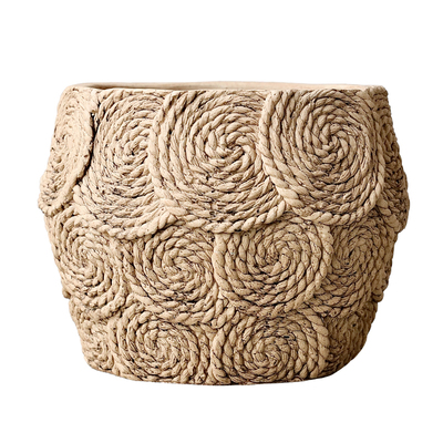 仿编织水泥花盆品牌设计