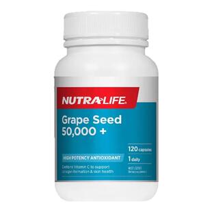 新西兰药房Nutralife纽乐葡萄籽原花青素高浓度50000美容保健品