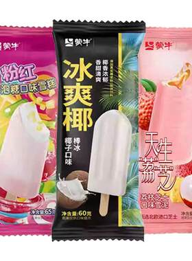 40支蒙牛冰爽椰棒冰粉红泡泡天生荔枝冰棍夏日清爽雪糕冰激凌
