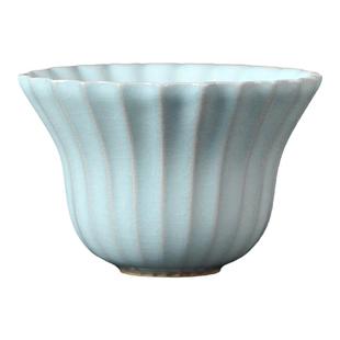 原矿汝窑喝茶杯陶瓷主人杯汝瓷品茗杯功夫茶具单杯个人专用杯茶盏