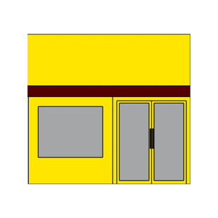 门头招牌设计3D效果图制作店铺门头发光字广告牌餐饮店实景渲染图