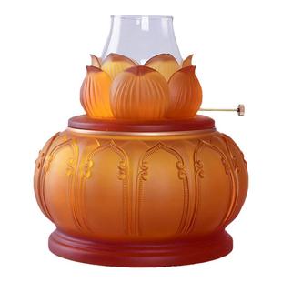 供佛古法琉璃酥油灯灯盏供佛灯家用长明灯佛前神台供灯佛台上油灯