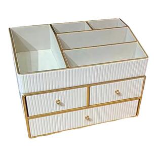 化妆品收纳盒轻奢大容量首饰一体高档精致护肤品抽屉式收纳箱玄关