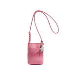 橙子少女韩系多巴胺手机包女斜挎2026新款粉色竖款单肩迷你斜挎包