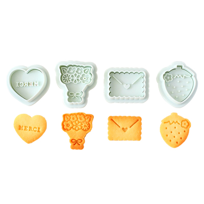 FL日本cotta按压情人节饼干模具