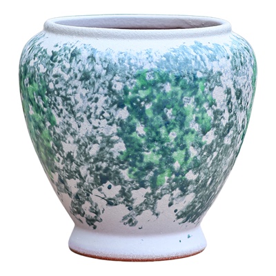 多肉花盆陶瓷大口径法师透气粗陶盆栽绿植花卉宽口复古盆高悬崖盆