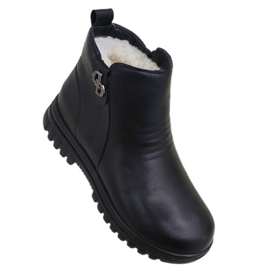 羊毛雪地靴妈妈棉鞋防滑保暖短靴