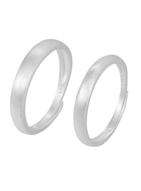 素圈银戒指钱万千925纯银复古