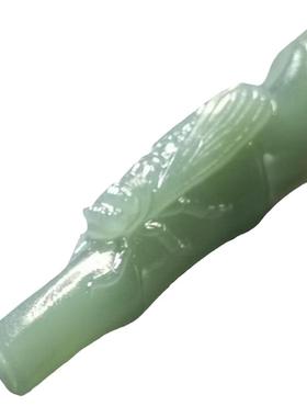 和田玉手把件湖水绿吊坠玉石小挂件附证书定制品节节高升一鸣惊人