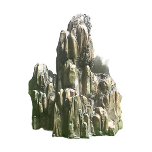 假山怪石鱼缸多肉花盆园艺微景观造景装饰小摆件石林五岳泰山之巅