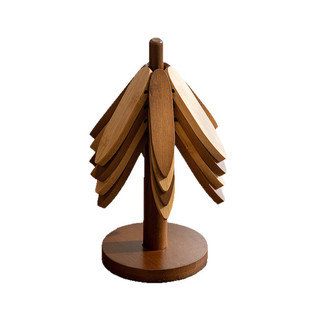 隔热垫餐桌垫耐高温防烫桌垫家用碗垫砂锅垫餐盘垫竹制一棵树锅垫