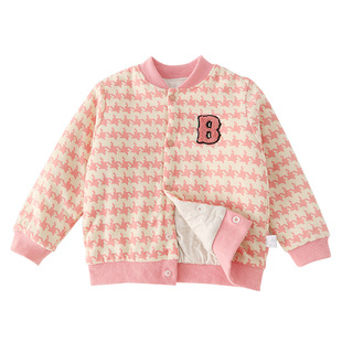 儿童棉服男童女童加厚大童夹棉棒球服外套保暖中学生校服神器冬季