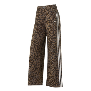 阿迪达斯三叶草女装DNM LOOSE PANTS 经典豹纹印花牛仔宽松运动裤