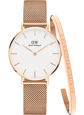 dw手表女流金表手镯套装32mm