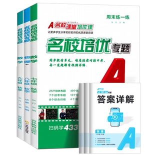 名校课堂名校培优七年级下册数学英语人教版八九年级上册下册物理尖子生必刷题同步培优专题初中压轴题训练习题库视频课教辅书籍