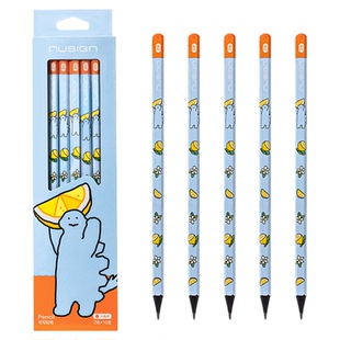 Nusign纽赛乔古漫联名系列黑木铅笔一二年级小学生六角杆无铅毒书写正姿高颜值joguman小恐龙卡通可爱hb2b