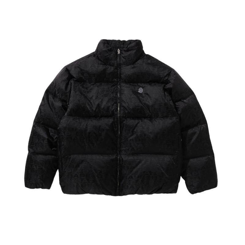 金属标满印羽绒服BAPE