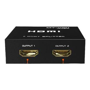 迈拓维矩高清hdmi分配器一分二同时显示分频器4k一进二出电脑一分二显示器信号共享器同屏器复制 分屏器