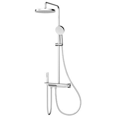 【新品上市】摩恩镜像淋浴花洒套装大平台置物钢琴按键沐浴花洒