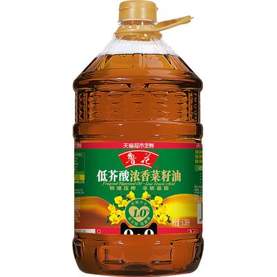 鲁花低芥酸菜籽油物理压榨6.38L