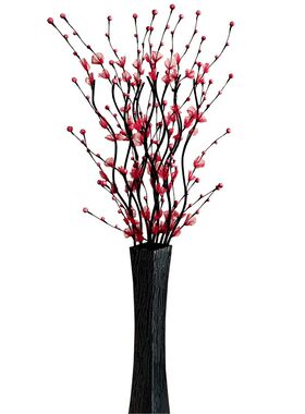 叶脉干花花束落地假花插花摆件