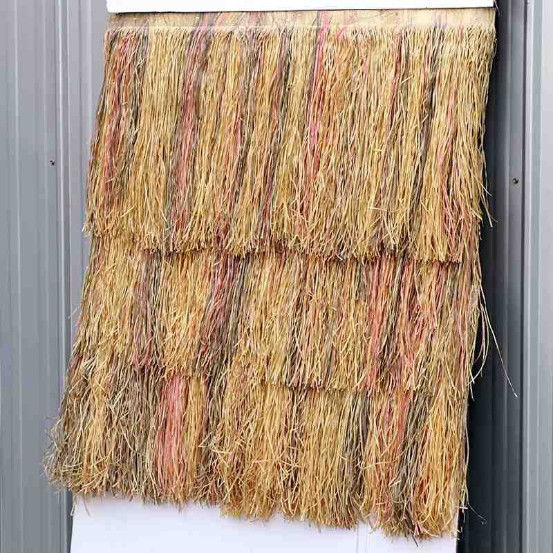 细叶冰丝仿真茅草仿真稻草假茅草顶民宿木屋阻燃装饰人造草坪批发