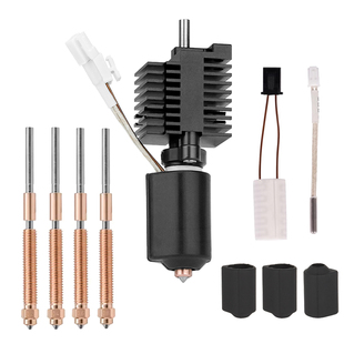 适配CREALITY创想三维K2 plus陶瓷一体加热喷头热端套件升级全金属高流量硬化钢双金属喷嘴硅加热块喉管配件