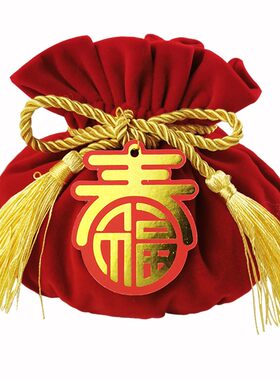 福袋绒布袋红色袋礼品袋