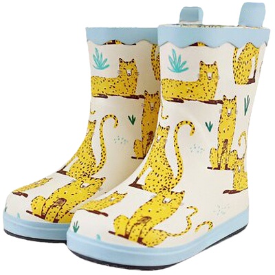 韩国高档儿童雨鞋雨靴橡胶中筒