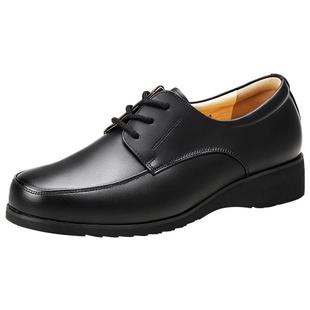 际华3515强人皮鞋真皮商务正装皮鞋春秋透气系带男士单鞋保安鞋子