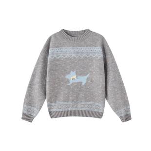 笛莎官方旗舰童装女童毛线衣冬季新款大童女孩儿童加厚针织打底衫