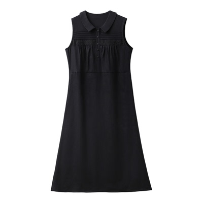 26新~法式浪漫神裙【100亚麻/7万针雕空绣花/月芽边】减龄_连衣裙