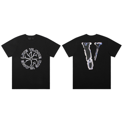 VLONE 宇宙系列 棱镜大LOGO印花 短袖T恤 男女同款 黑白
